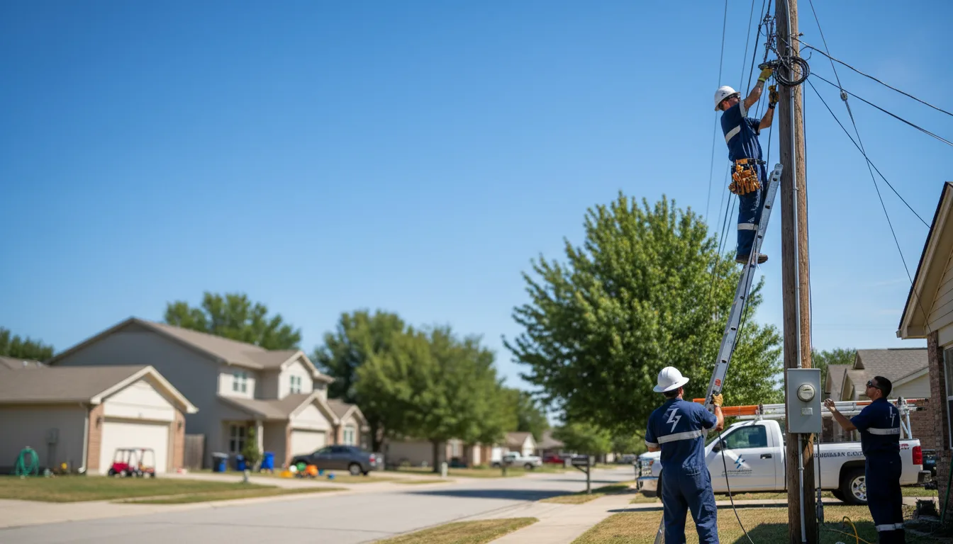 Residential electrician providing installation services in Garrison, ND